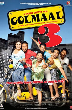 Golmaal 3 (2010) Hindi Full Movie 480p [400MB] | 720p [1GB] | 1080p [4GB]